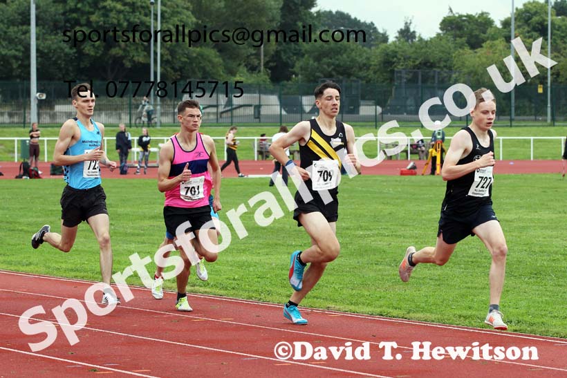 Mens and Boys 800 metres, 2021 North Eastern Track and Field Champs., Middesbrough. Photo: David T. Hewitson/Sports for All Pics